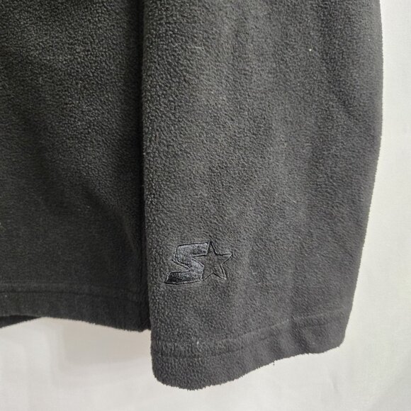 STARTER Shirt Men's Long Sleeve High Neck 1/4 Zip Pullover Black Small 34-36 - Picture 7 of 10